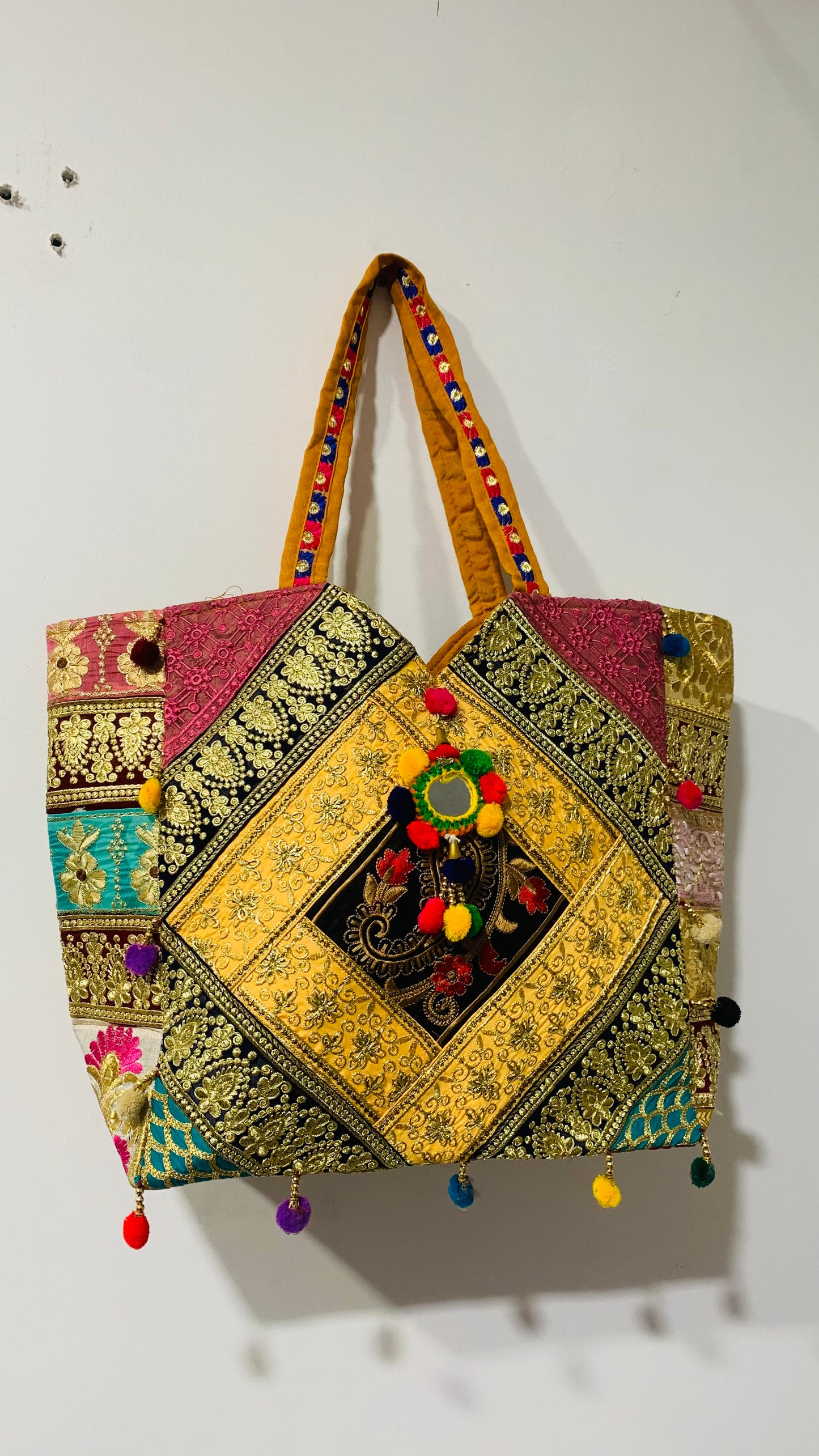 BOHEMIAN STYLE HANDCRAFTED ETHNIC TOTE BAGS # 10124