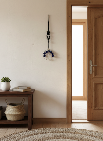 Bohemian handcrafted EvilEye hanging # WHAN105