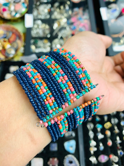 HIPPIE HANDCRAFTED HAND CUFF BEADS BANGLE  #CUFF2285