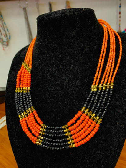 BOHEMIAN STYLE HANDCRAFTED BIB NECKLACE #NECK41
