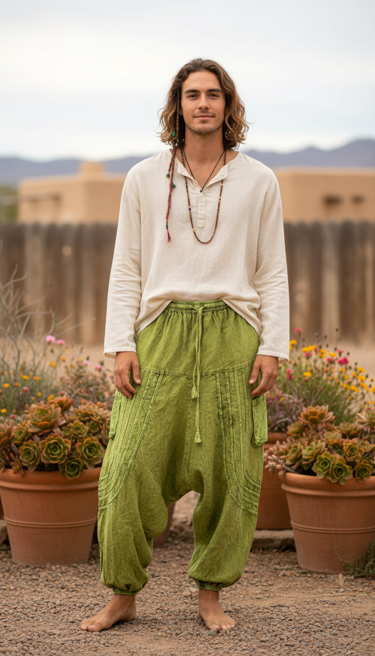Bohemian Handcrafted Drop crotch Pants #DCPAN2210