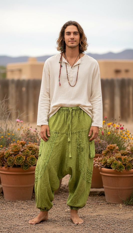 Bohemian Handcrafted Drop crotch Pants #DCPAN2210