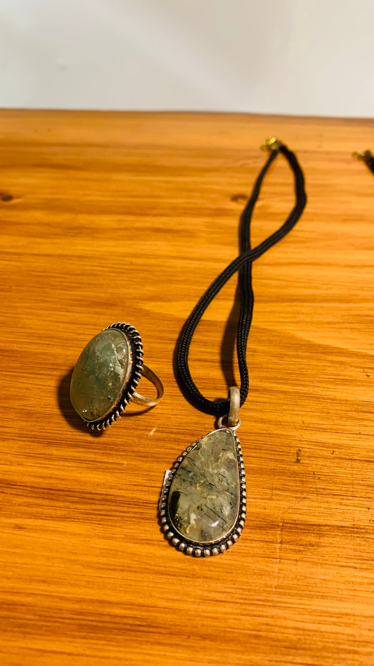 Bohemian style handcrafted natural Stone Pendant # 4077