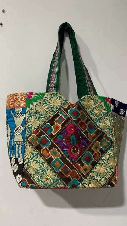 BOHEMIAN STYLE HANDCRAFTED ETHNIC TOTE BAGS # 10133