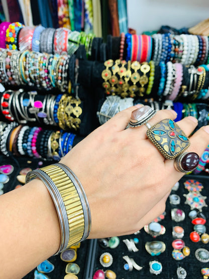 BOHEMIAN STYLE HANDCRAFTED HAND CUFF BANGLE  # CUFF1199