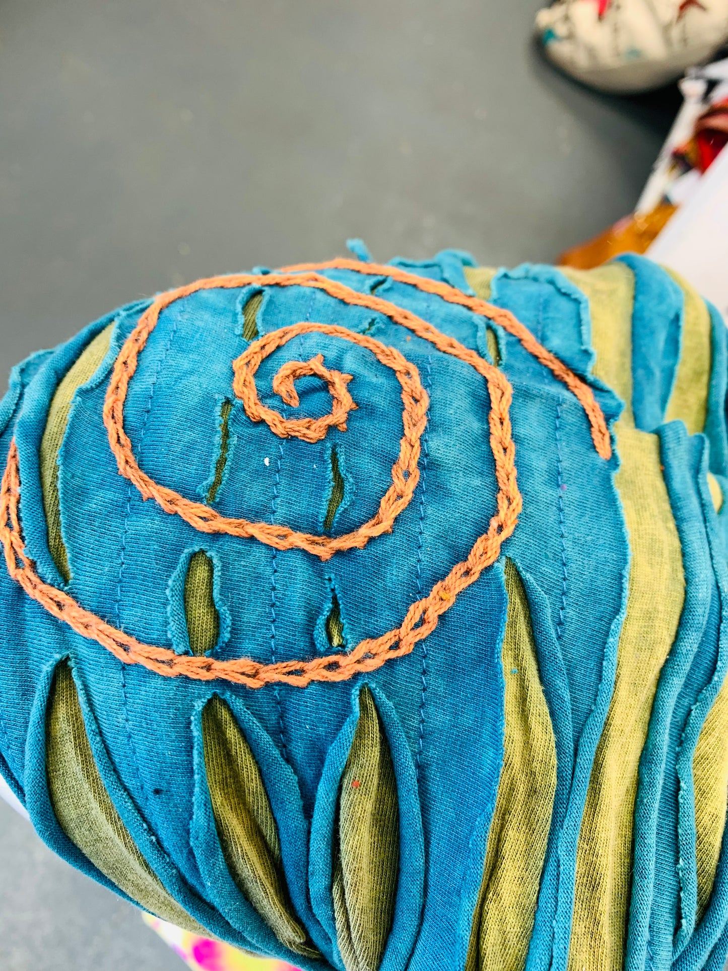 Bohemian handcrafted Embroidered Unisex Headband # HB2202