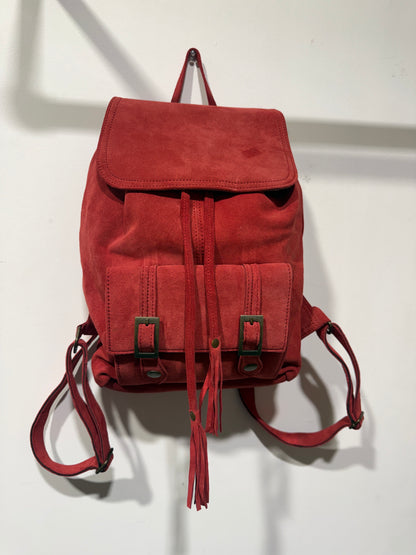 Bohemian style handcrafted Genuine leather Backpack  #5599