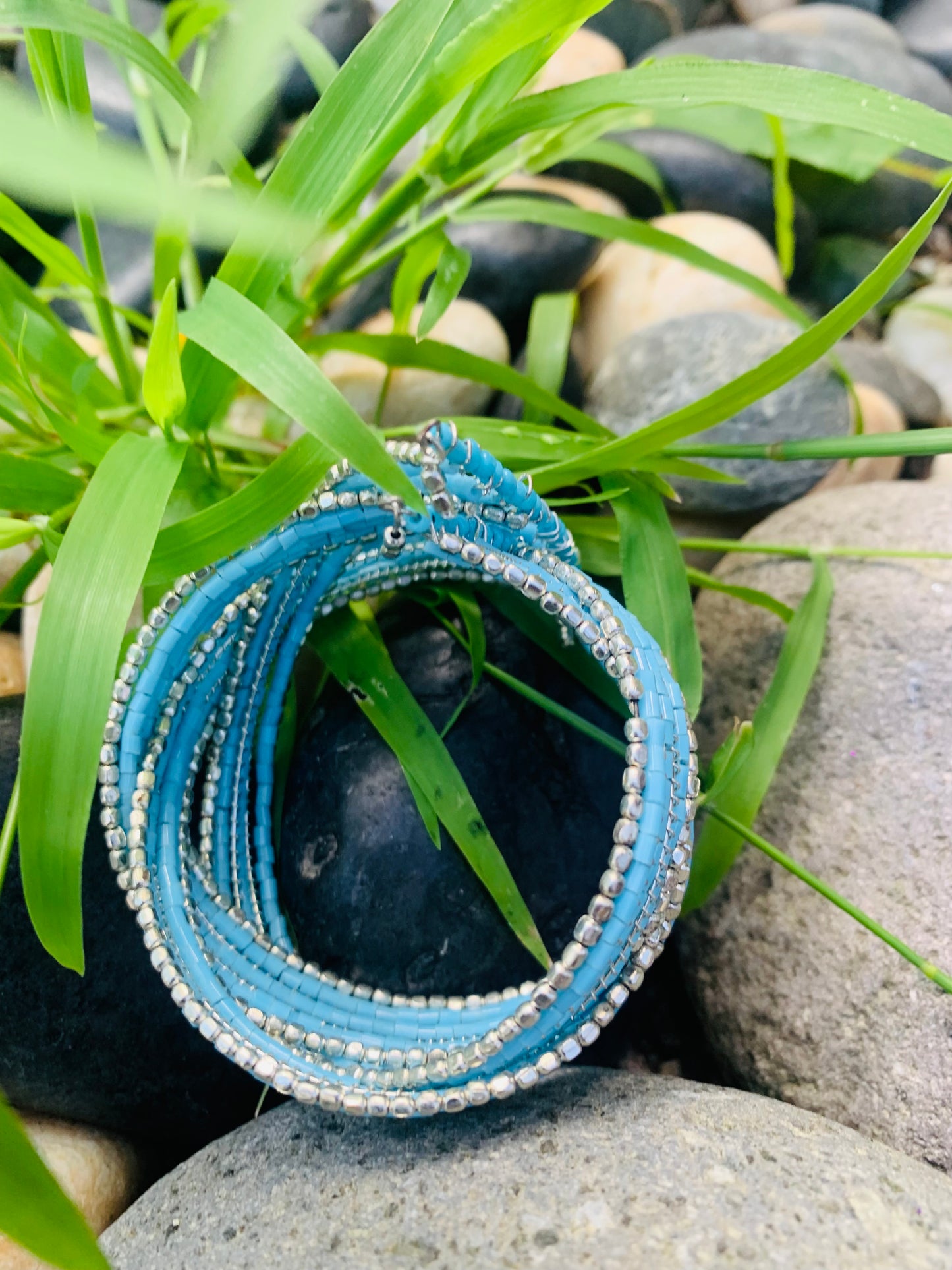 HIPPIE HANDCRAFTED HAND CUFF BEADS BANGLE  #CUFF2283