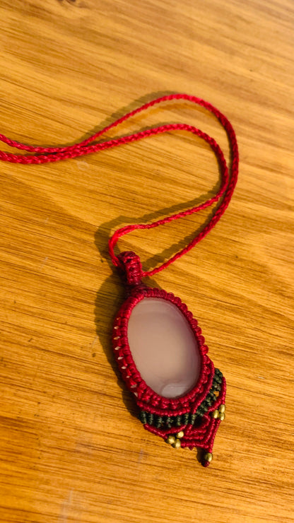 Bohemian style handcrafted Macrame necklace # 9