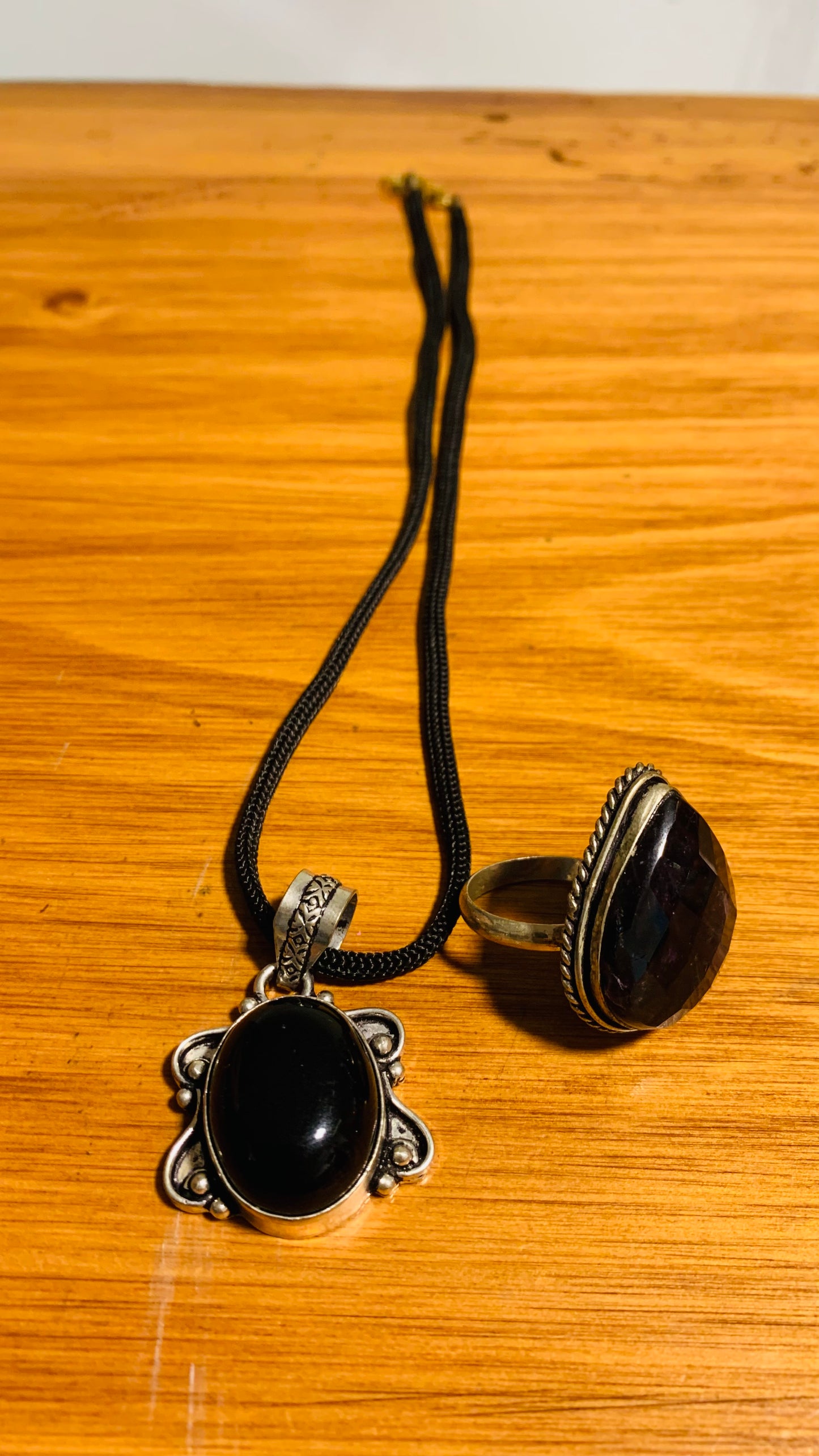 Bohemian style handcrafted natural Stone Pendant # 4077