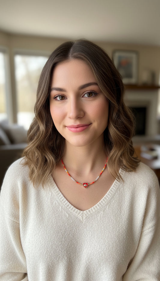 BOHEMIAN STYLE HANDCRAFTED BEADS NECKLACE #NECK253