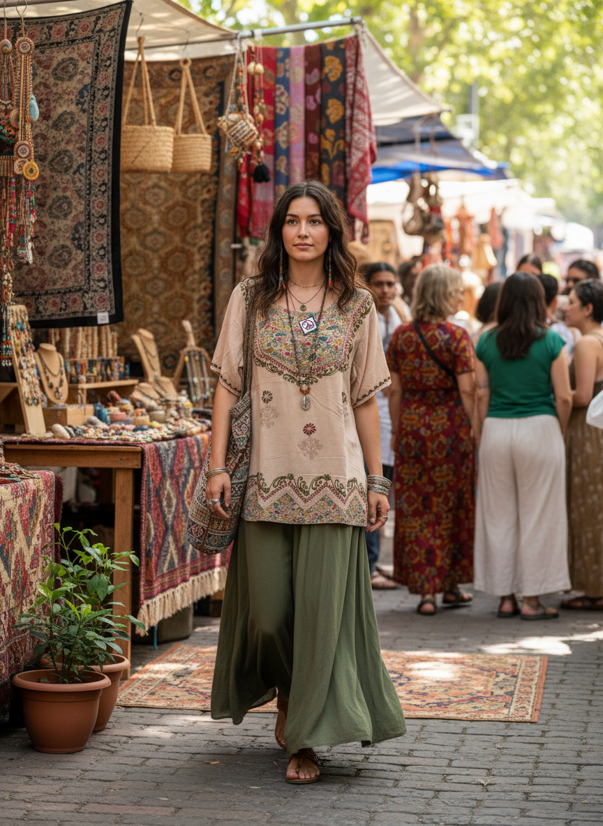 Bohemian handcrafted Top # TOP0025