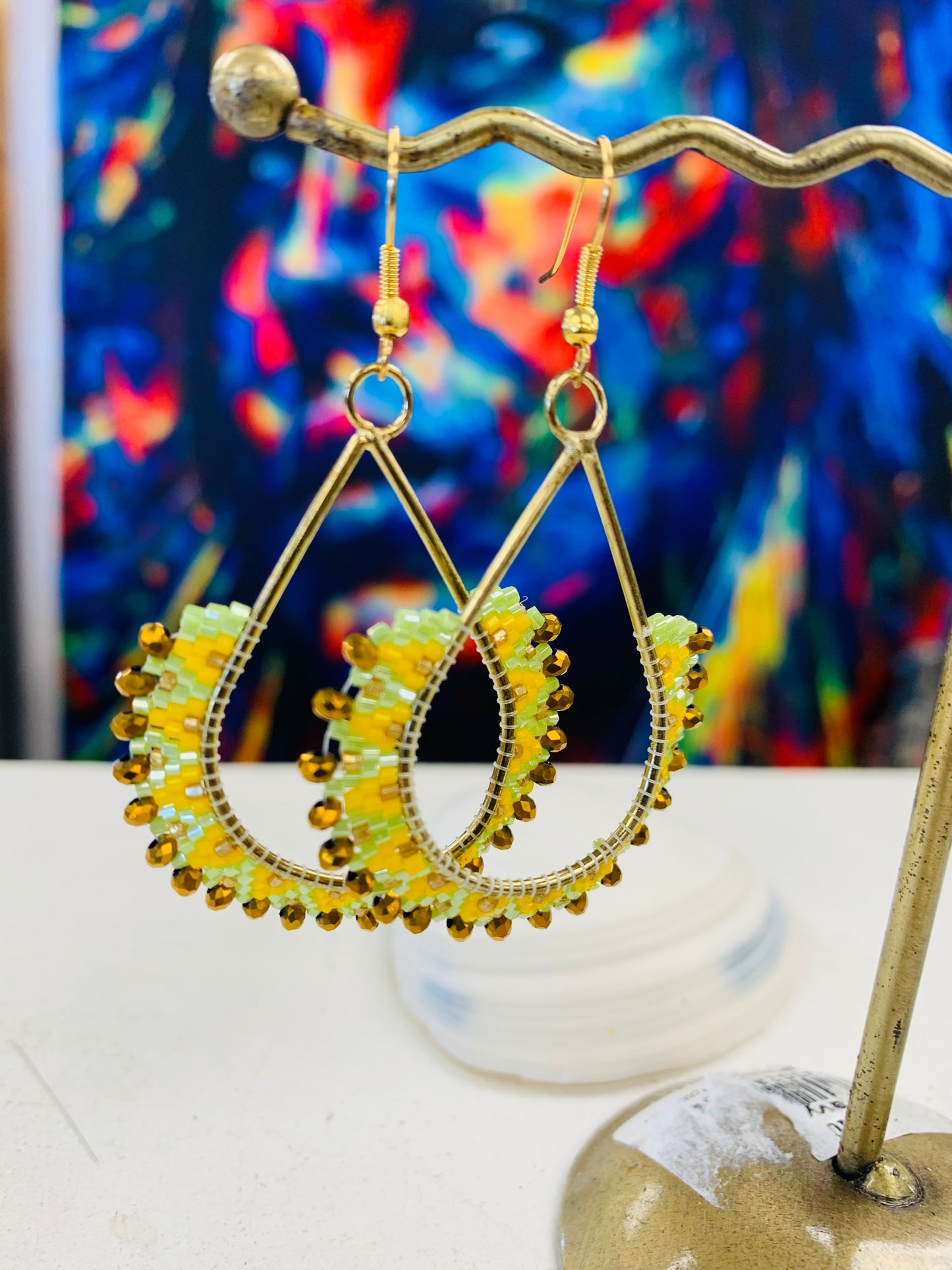 BOHEMIAN HANDCRAFTED AZTEC EARRINGS #EAR120