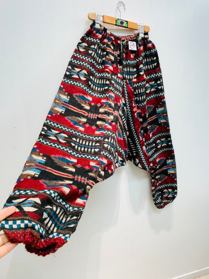 HANDCRAFTED WARM DROP CROTCH PANTS #WOOL23