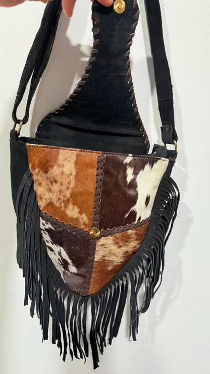 HANDCRAFTED GENUINE SUEDE LEATHER BAG  #LEA1078