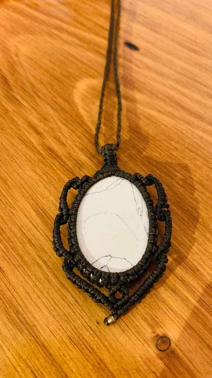 Bohemian style handcrafted Macrame necklace # 13