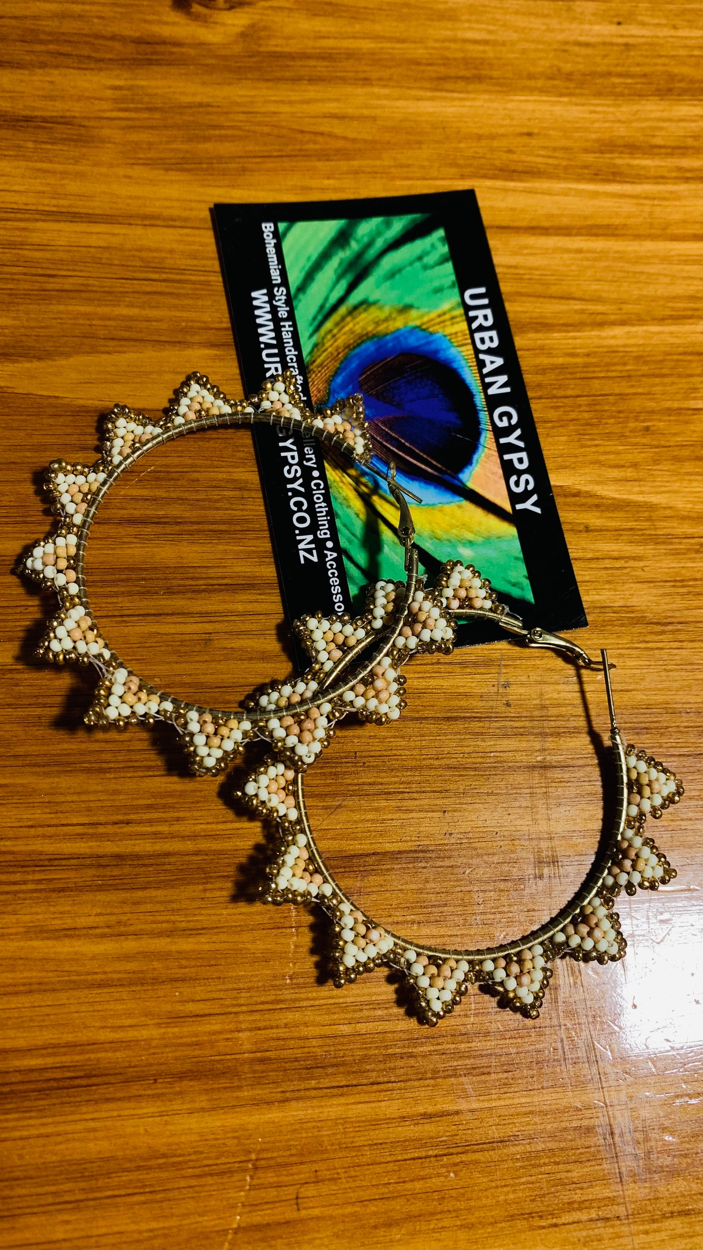 BOHEMIAN HANDCRAFTED HOOP EARRINGS #EAR158