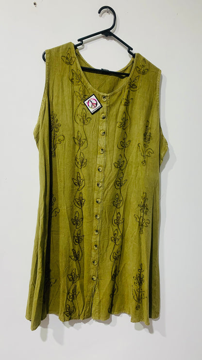 Bohemian style handcrafted Midi dress #46262