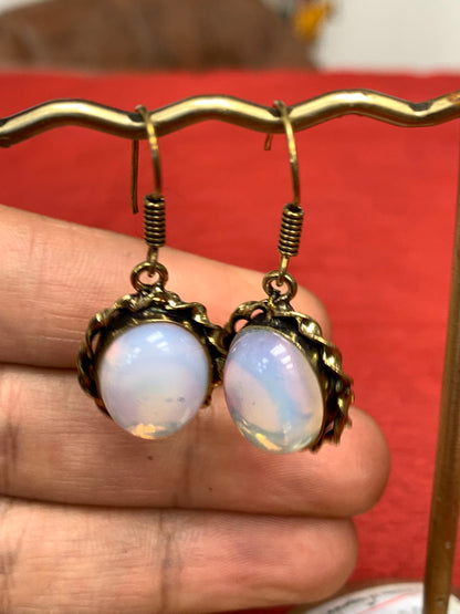BOHEMIAN HANDCRAFTED STONE EARRINGS #EAR134
