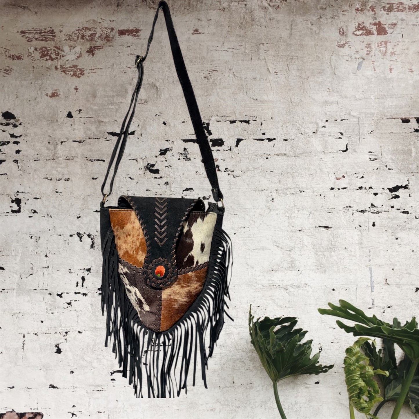 HANDCRAFTED GENUINE SUEDE LEATHER BAG  #LEA1078