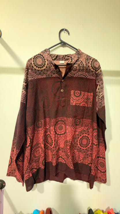 Bohemian handcrafted cotton Kurta # KURT621