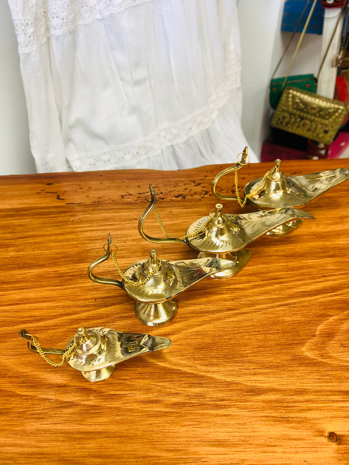 Bohemian style handcrafted Brass Magic Lamp # LAM921