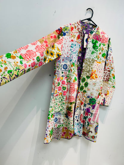 Bohemian style handcrafted Kantha / Quilting Jackets #0054