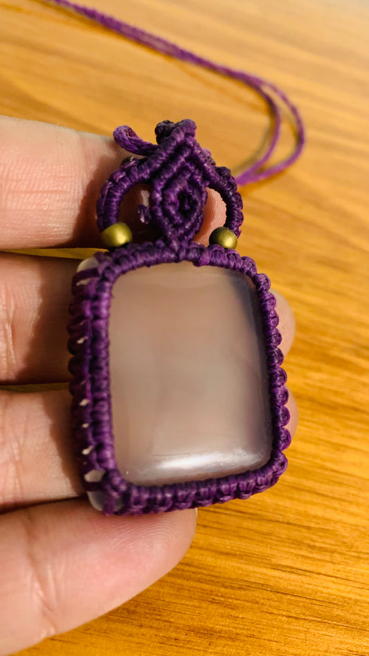 Bohemian style handcrafted Macrame necklace # 8