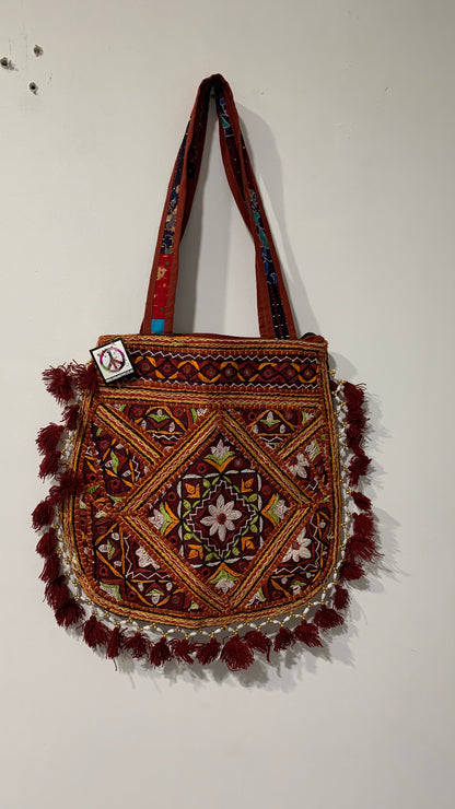 BOHEMIAN HANDCRAFTED TOTE BAG #7779