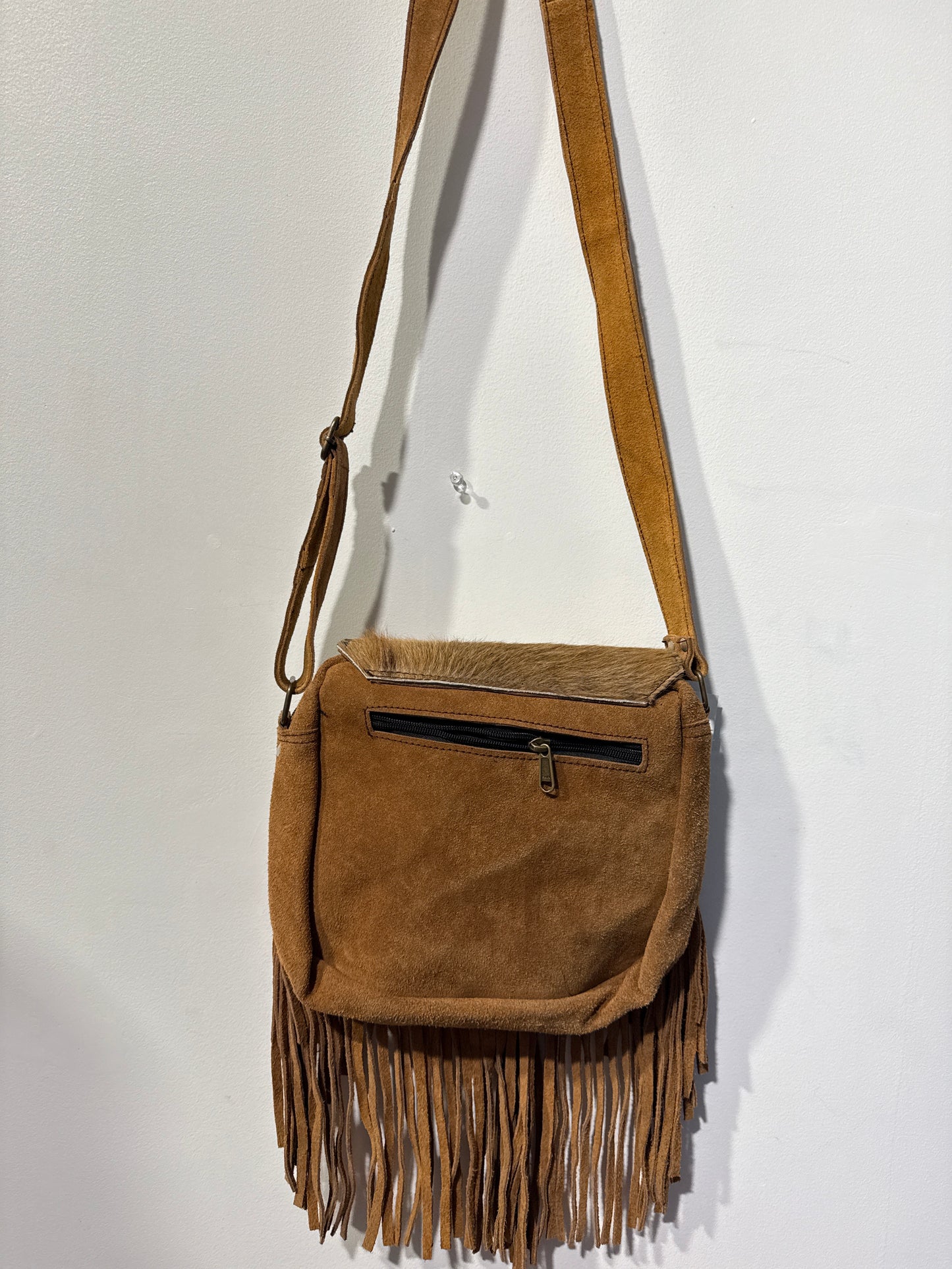 BOHEMIAN STATEMENT HANDCRAFTED GENUINE SUEDE LEATHER BAG #2057325