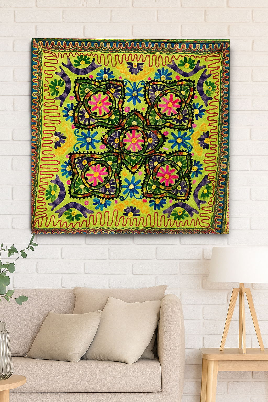 Bohemian style handcrafted table Runners #077518