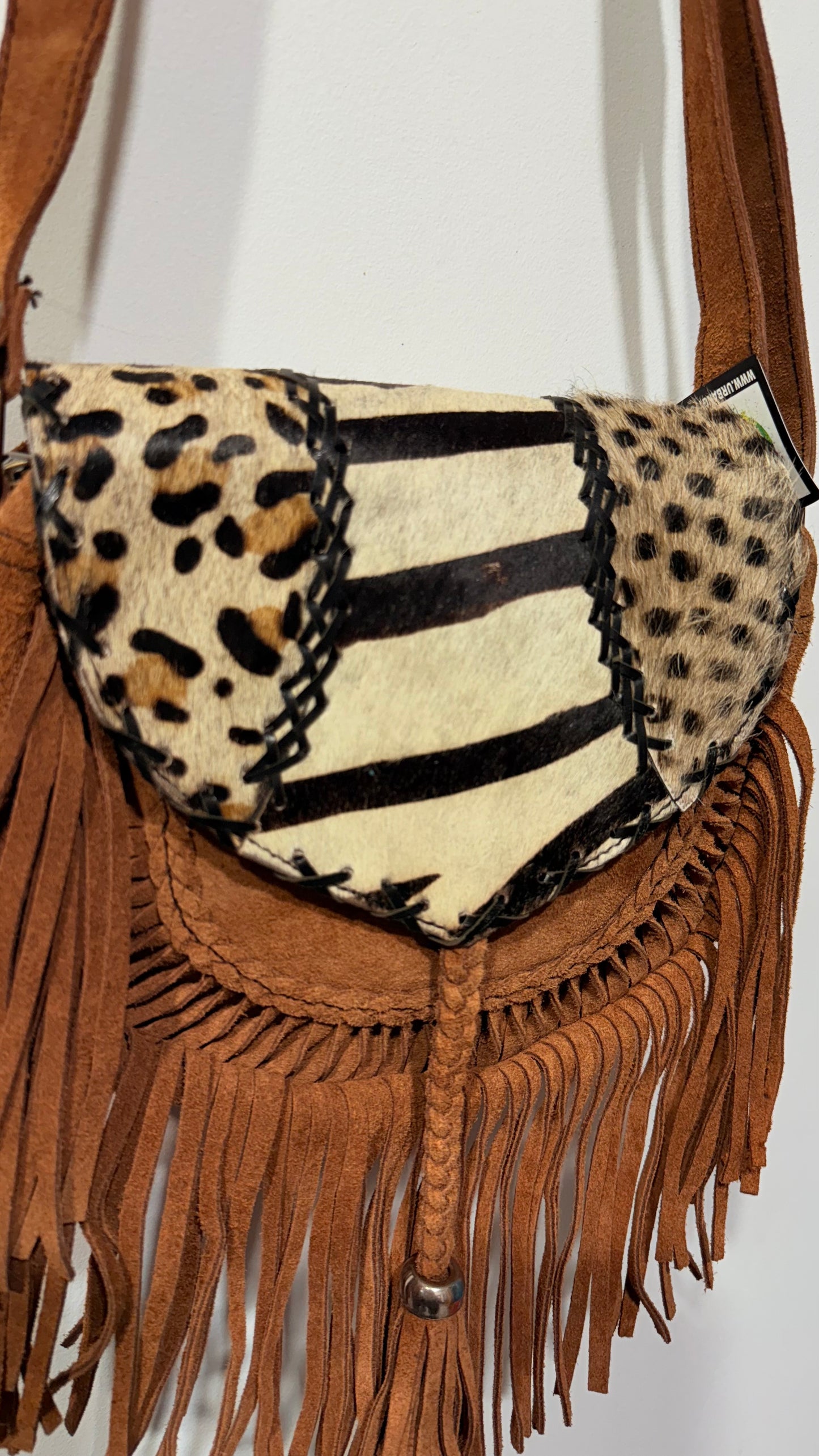 BOHO HANDCRAFTED GENUINE SUEDE LEATHER BAG #205580