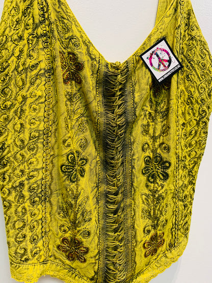 Bohemian Handcrafted Crop Top #CRTOP1006