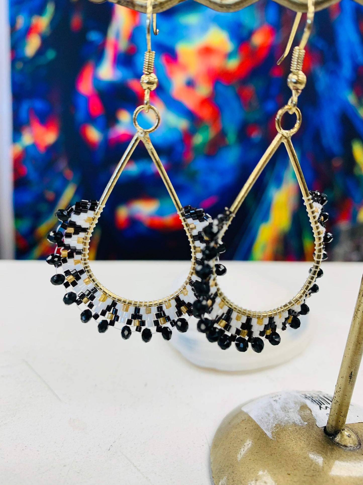 BOHEMIAN HANDCRAFTED AZTEC EARRINGS #EAR120