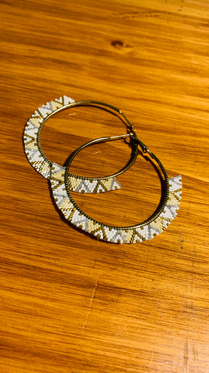 BOHEMIAN HANDCRAFTED HOOP EARRINGS #EAR159