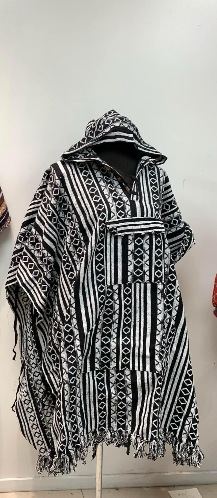 Handcrafted Hoodie Unisex Mexican poncho #767785