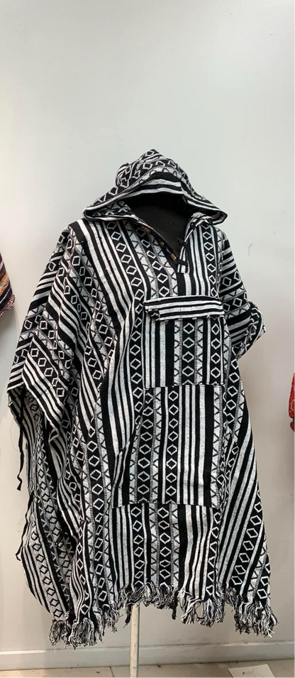 Handcrafted Hoodie Unisex Mexican poncho #767785