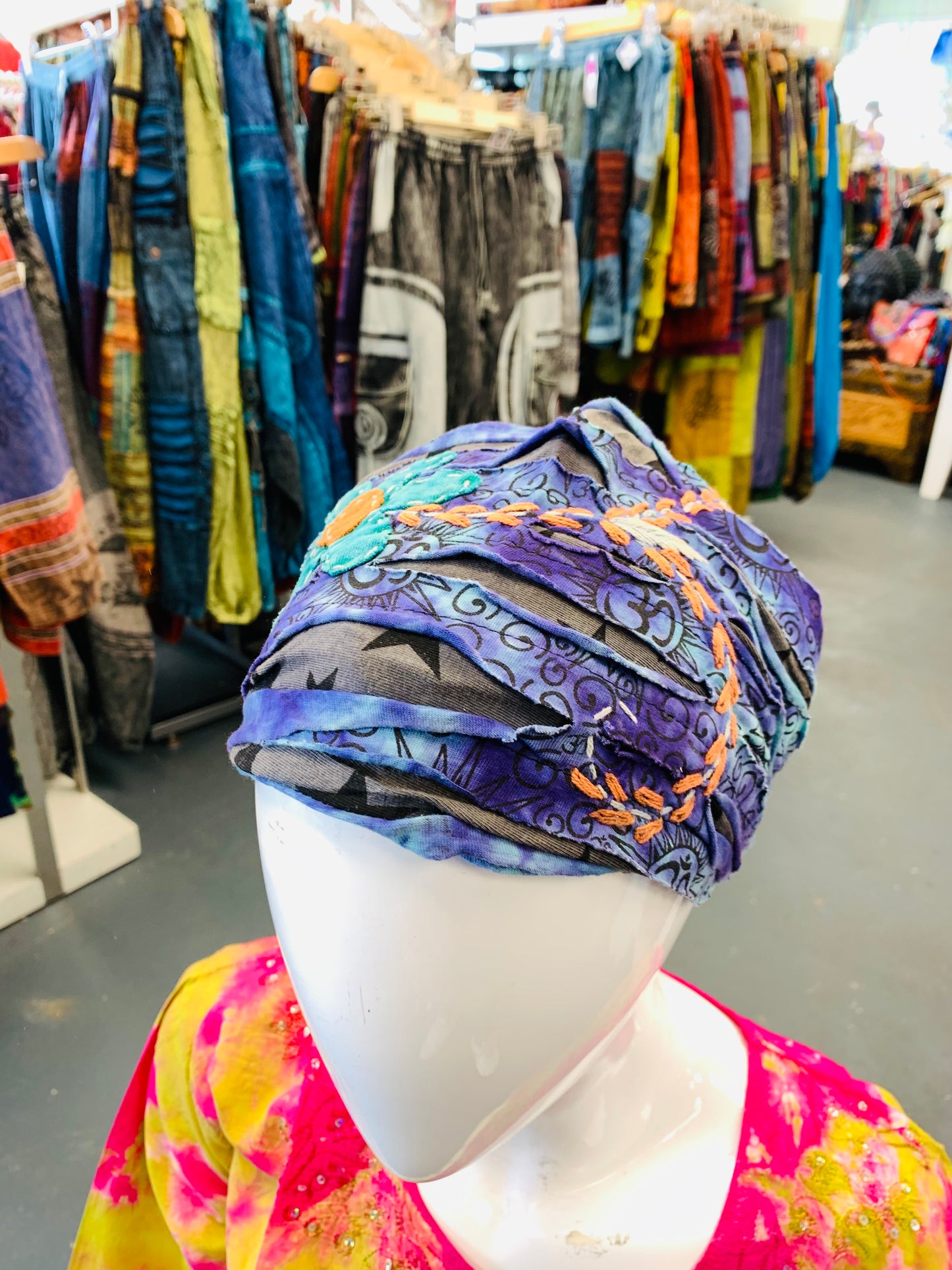 Bohemian handcrafted Embroidered Unisex Headband # HB2202