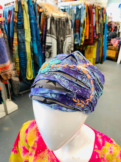 Bohemian handcrafted Embroidered Unisex Headband # HB2202