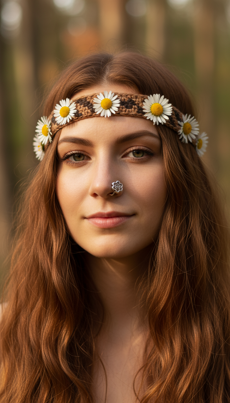 Bohemian handcrafted Clip on Nose Pins/ Nose Rings  #830