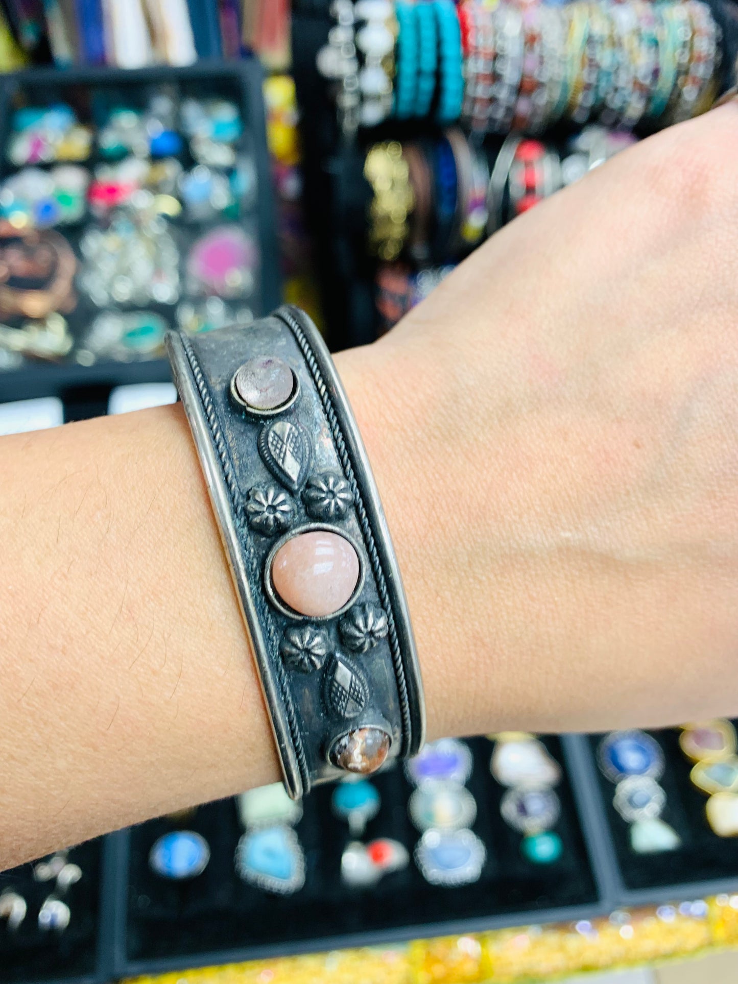 BOHEMIAN STYLE HANDCRAFTED HAND CUFF BANGLE  # CUFF1201