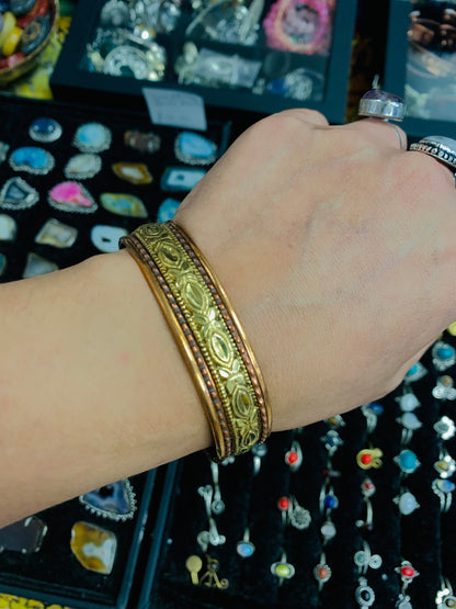 BOHEMIAN STYLE HANDCRAFTED HAND CUFF BANGLE  # CUFF1186