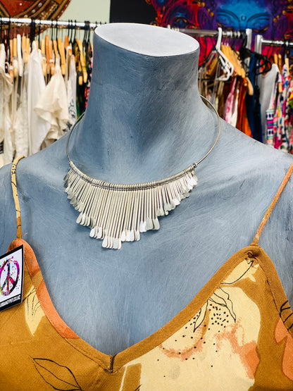 BOHEMIAN STYLE HANDCRAFTED SPIKES NECKLACE #NECK25