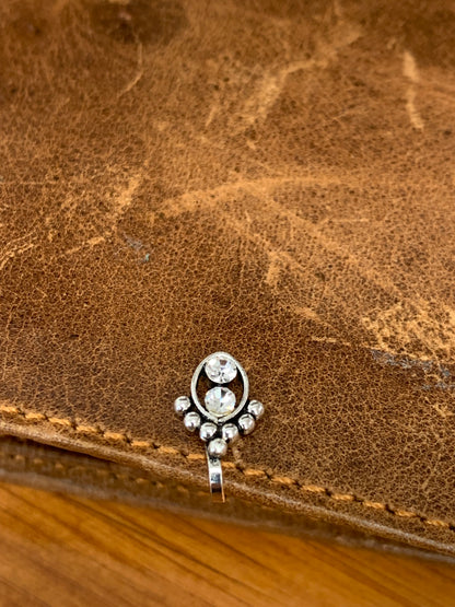 Bohemian handcrafted Clip-on Nose Pins/ Nose Rings  #832