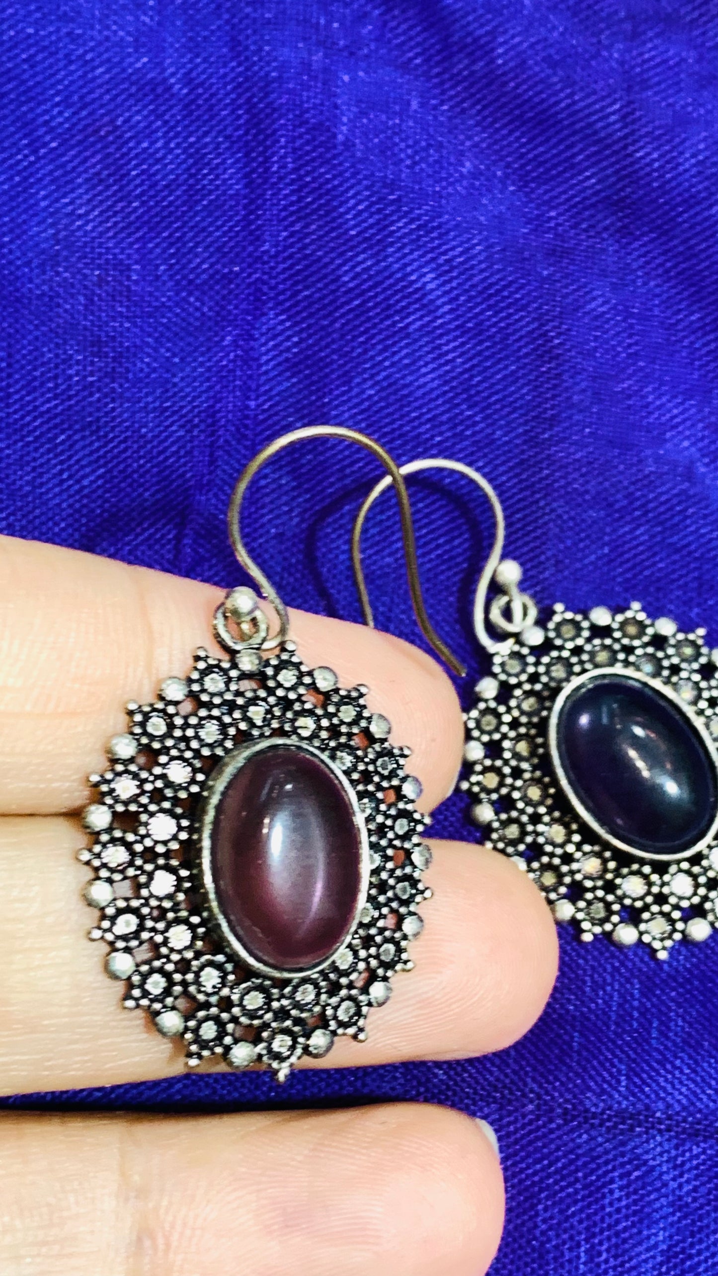 BOHEMIAN HANDCRAFTED  NATURAL STONE EARRINGS #EAR165