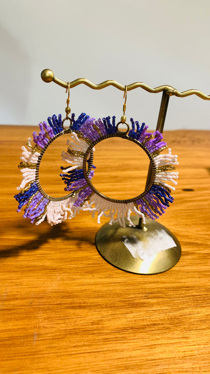 BOHEMIAN HANDCRAFTED ROUND EARRINGS #EAR111