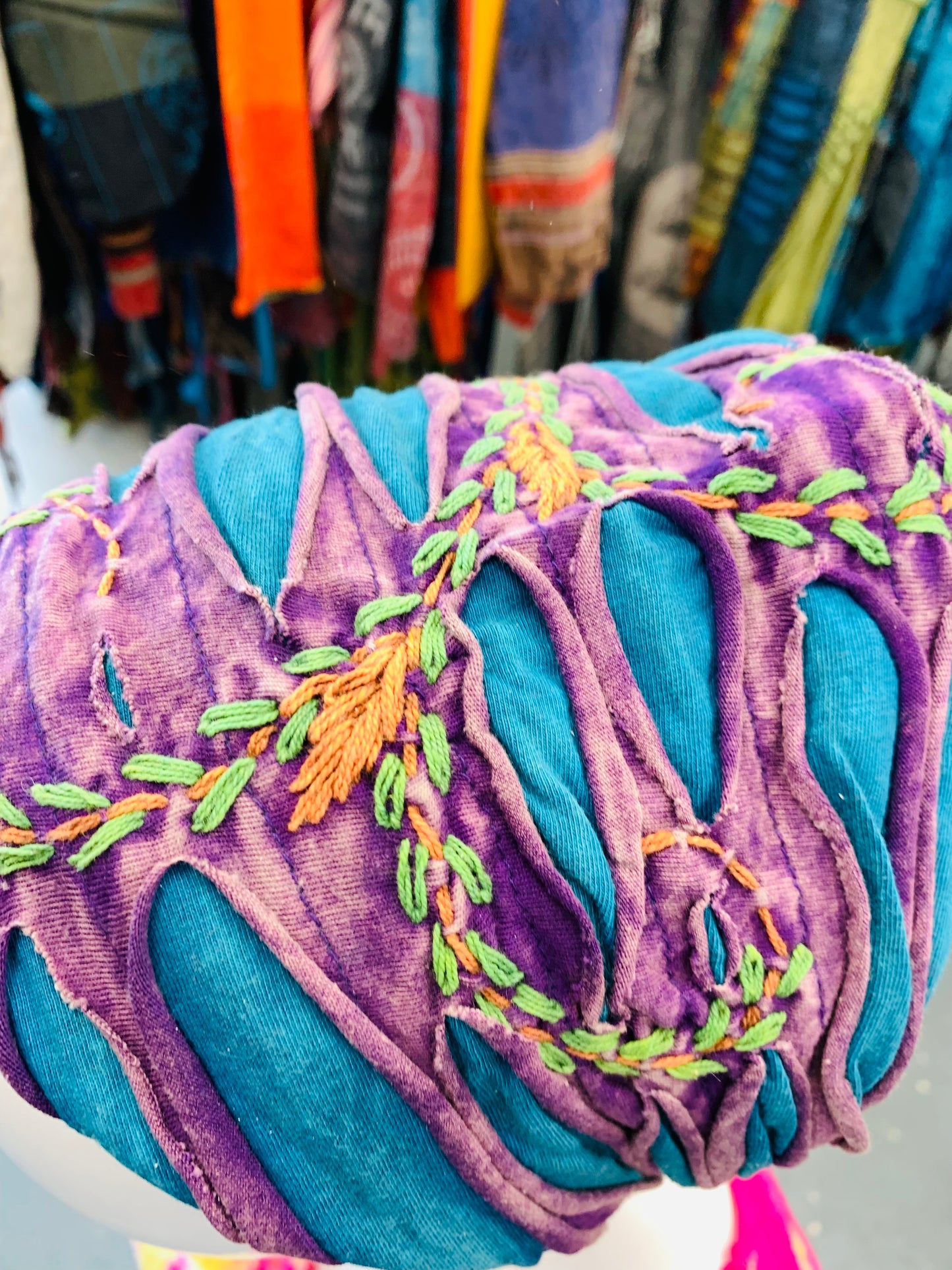 Bohemian handcrafted Embroidered Unisex Headband # HB2202