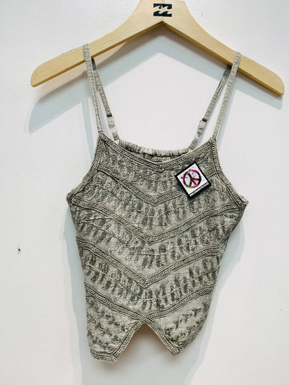 Bohemian Handcrafted Crop Top #CRTOP104