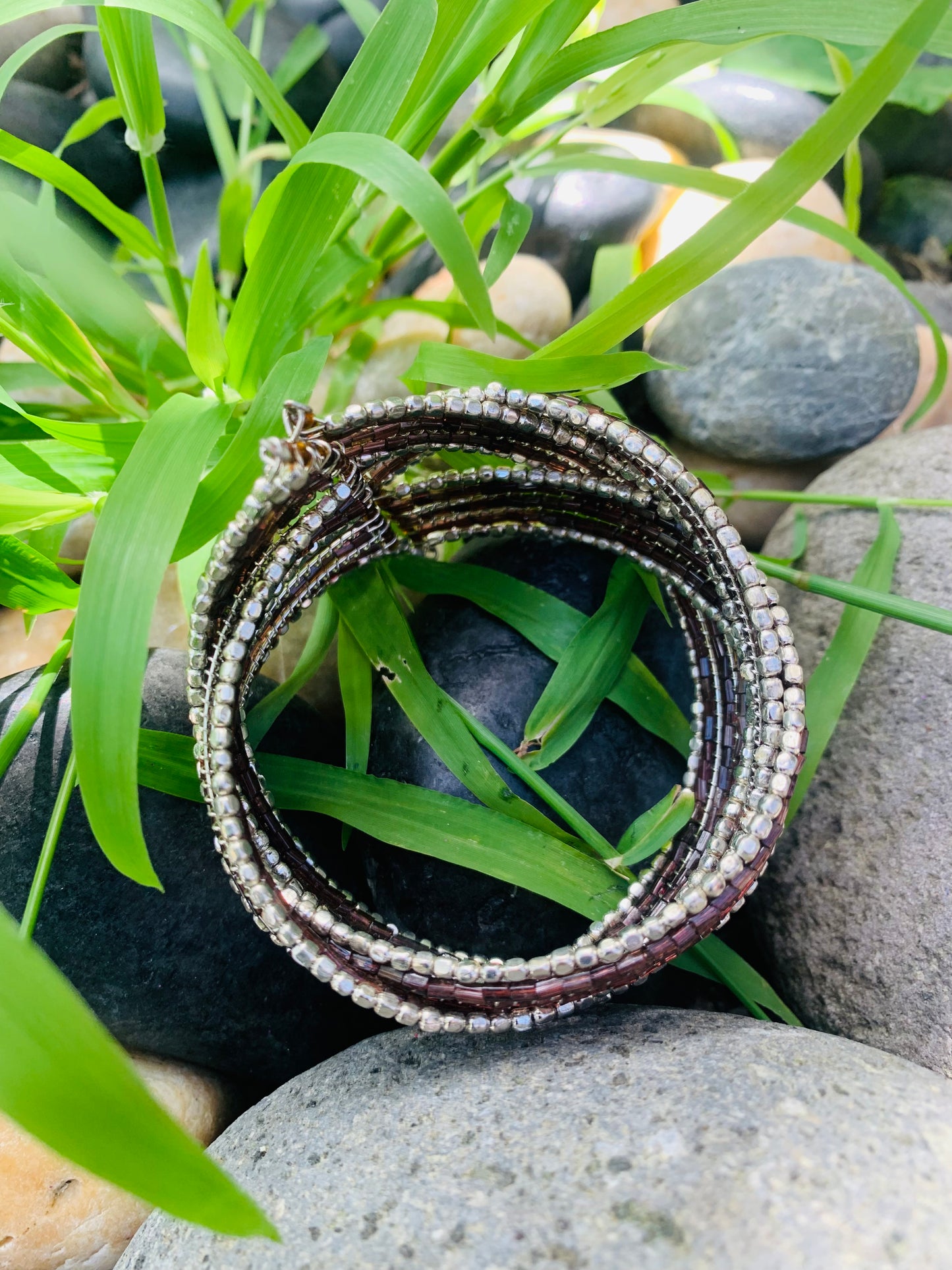 HIPPIE HANDCRAFTED HAND CUFF BEADS BANGLE  #CUFF2283
