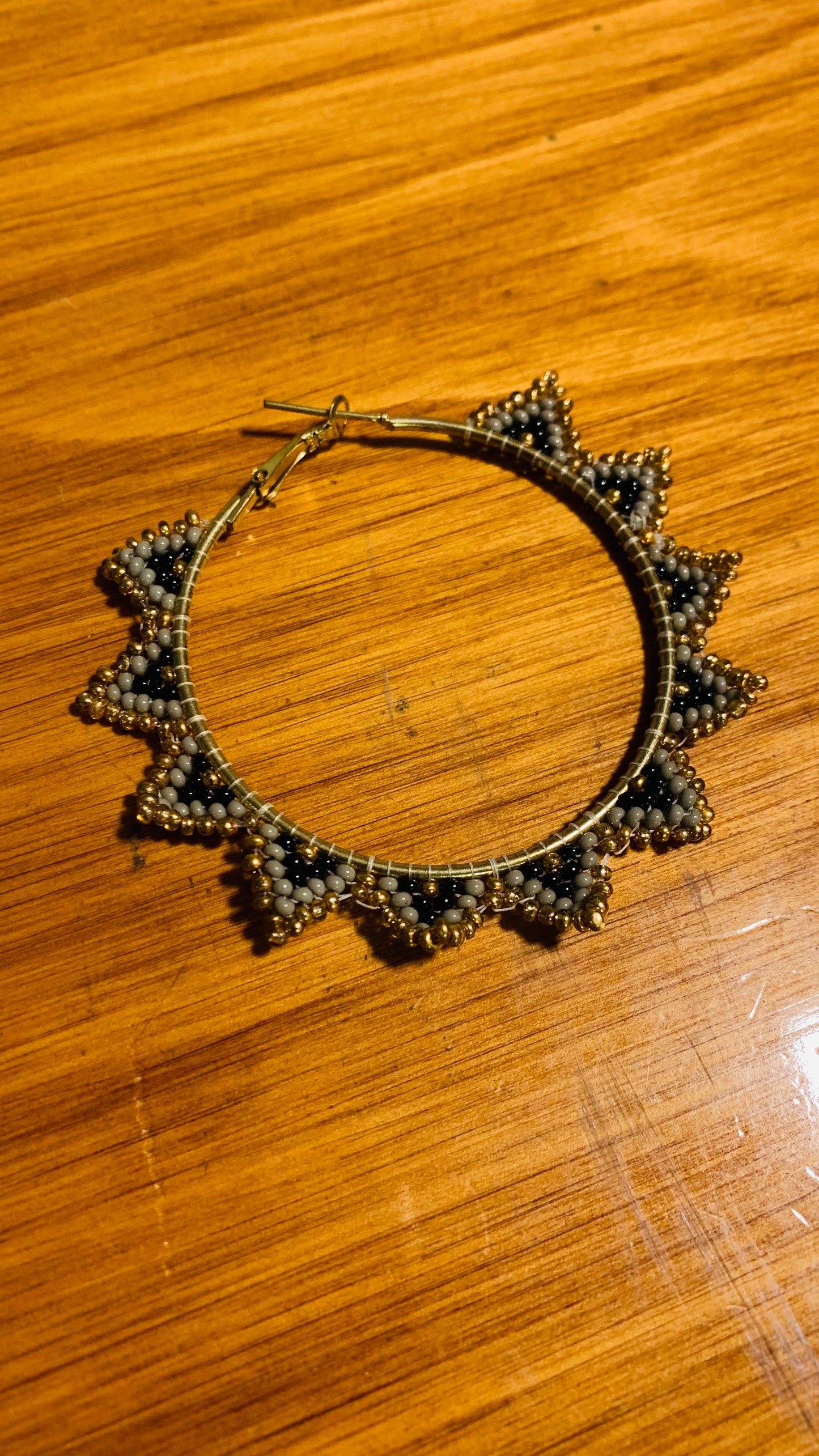 BOHEMIAN HANDCRAFTED HOOP EARRINGS #EAR158